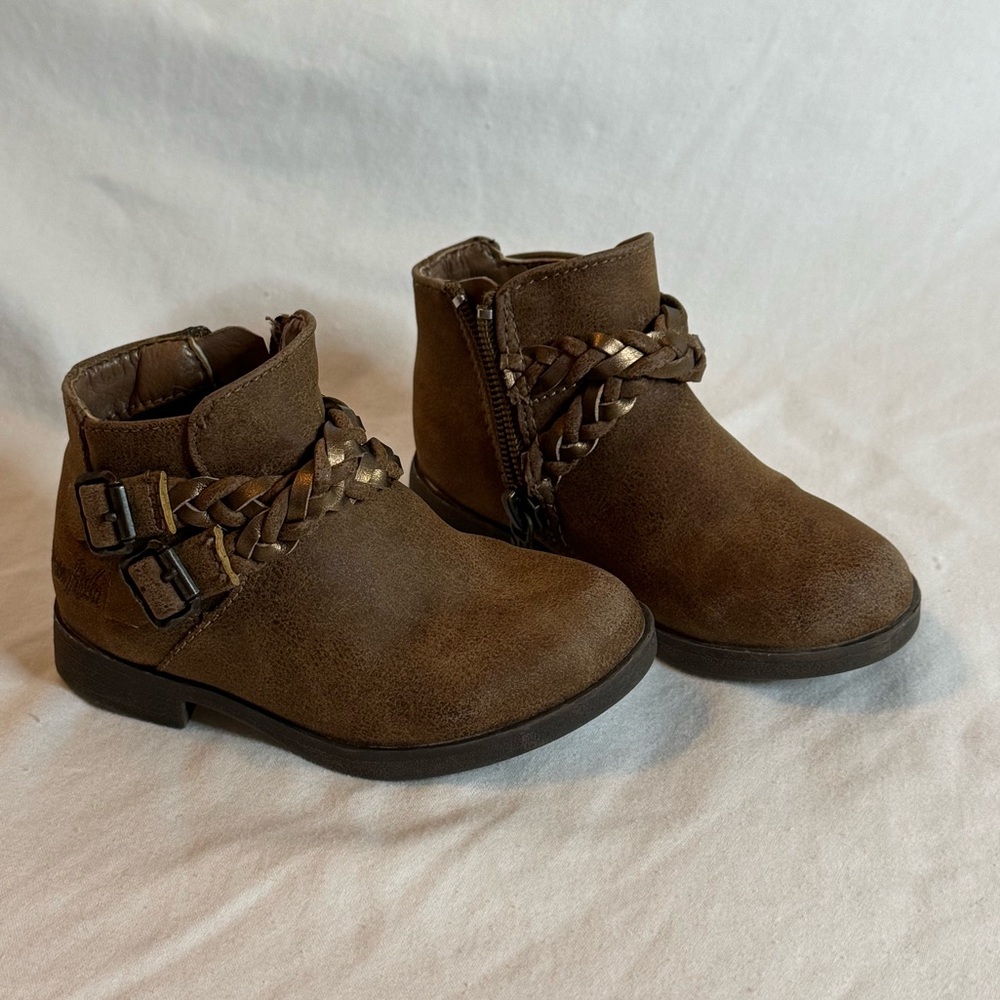 BlowfishToddler Girl Brown Booties Size 6